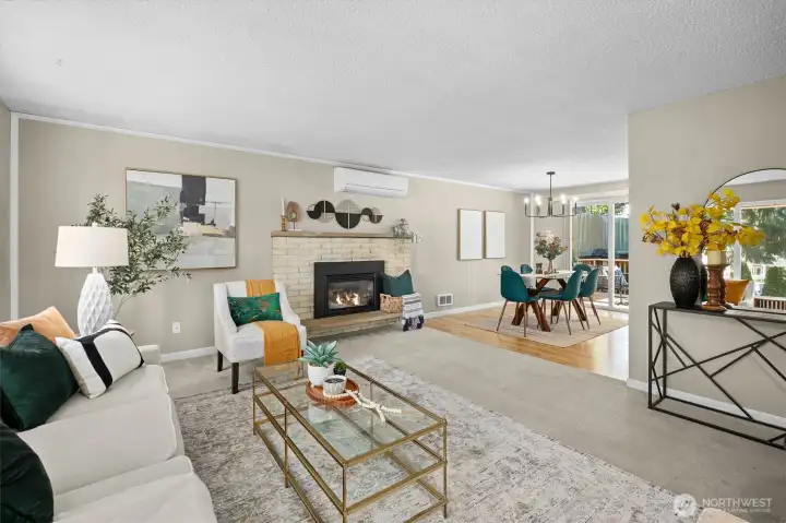 Formal living room with lots of natural light.
