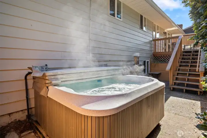 Private hot tub, included!