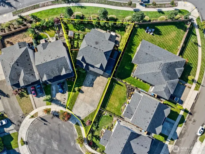 What a great lot and look at all that driveway!
