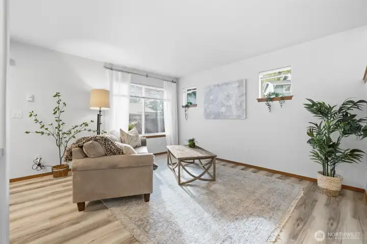 Enjoy the beauty of natural light in your living room.