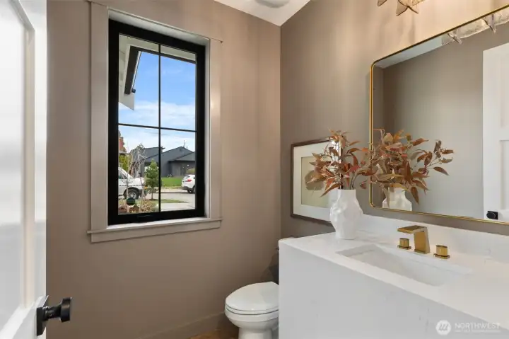 Main floor powder room.