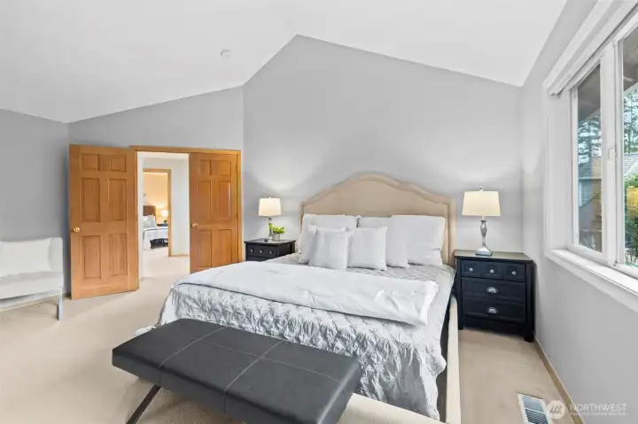 Spacious primary retreat.