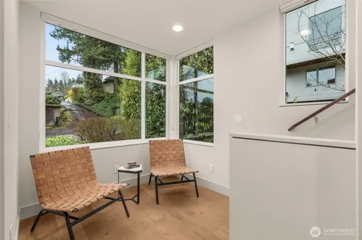 Quiet corner to snuggle in with a good book and a cup of coffee