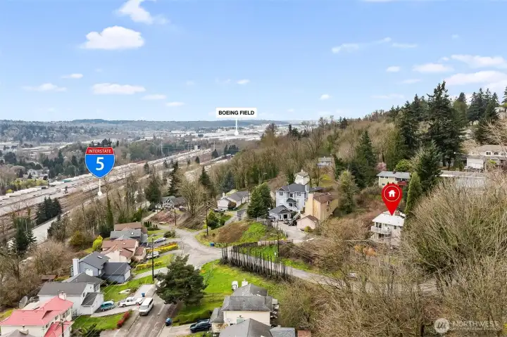 Close to I-5 & Boeing