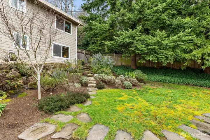 Beautiful flowers and pathways