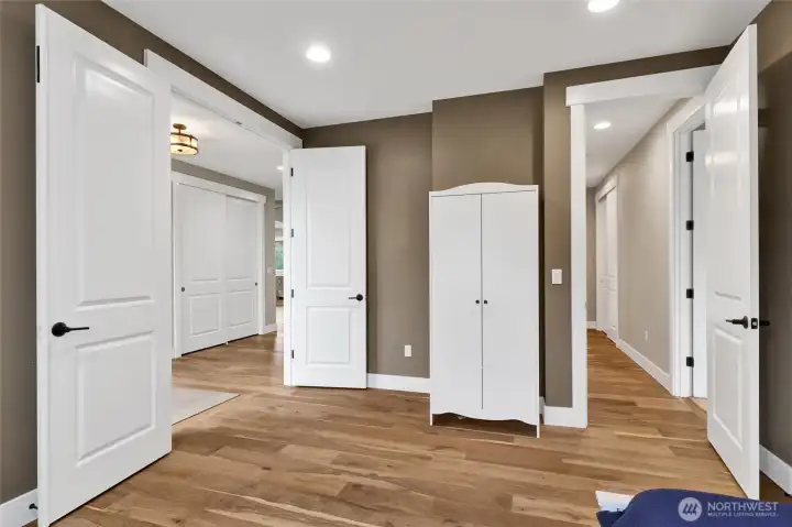 Office/ den adjacent to front entry way