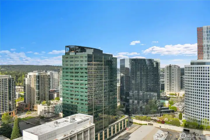 The view to the east is also very nice. It is fun to watch the twinkling lights at night.