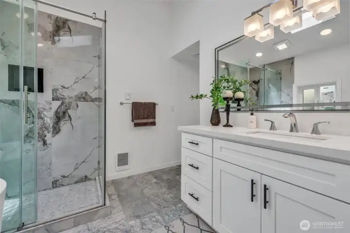 Primary ensuite bath.