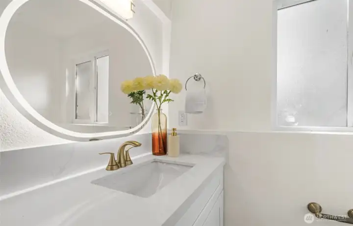 Full bath vanity down