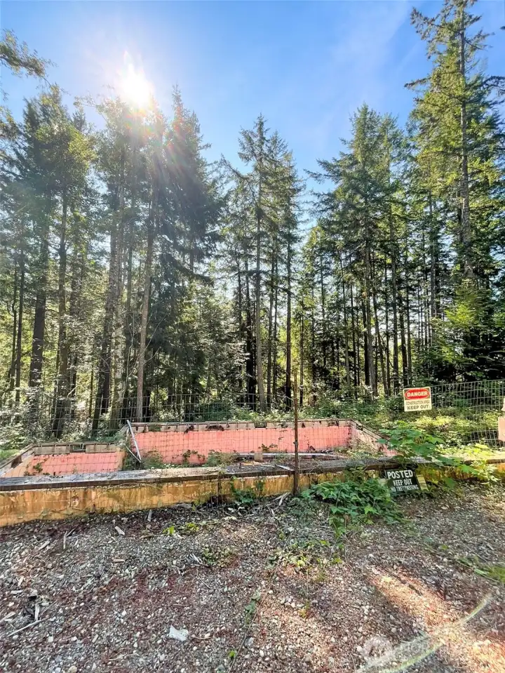 Front view of potential house location.