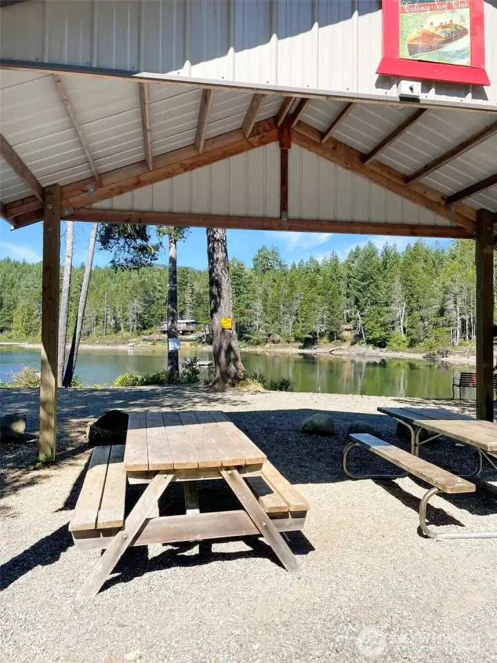 Cover community area for baby showers, anniversary parties or just a big fun get together!!