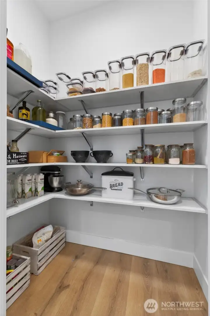 Huge walk-in pantry