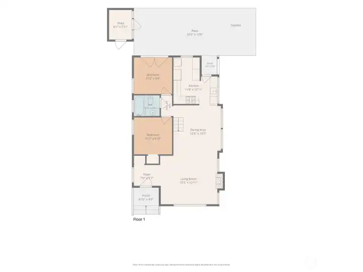 Main level floor plan