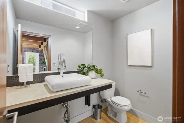 Main Level Powder Bathroom. Main Level Powder Bathroom.