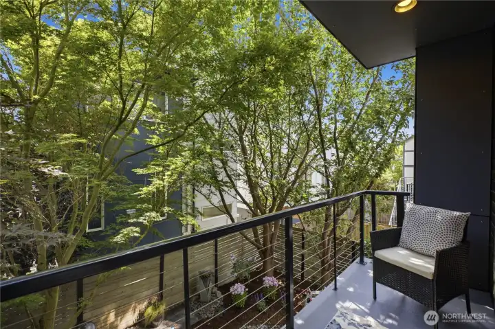 Private deck off main level. Private deck off main level.