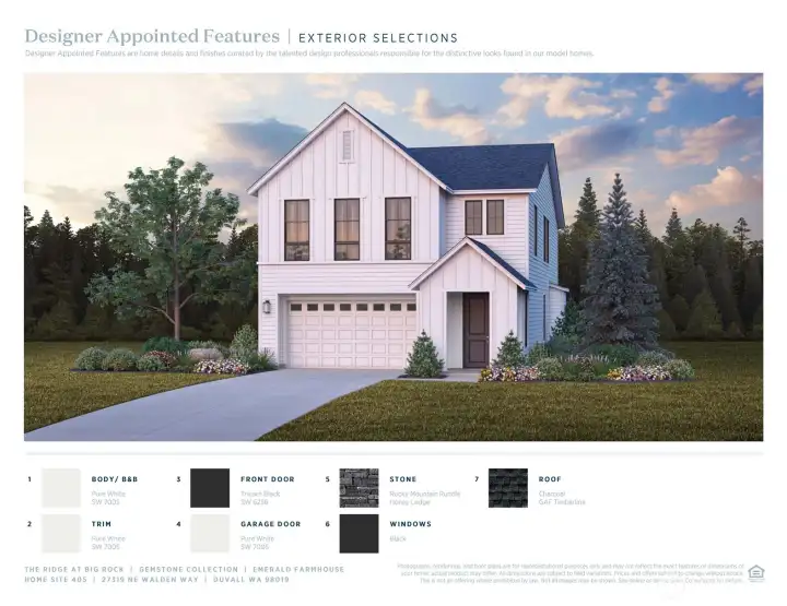 Exterior color details (artist rendering)