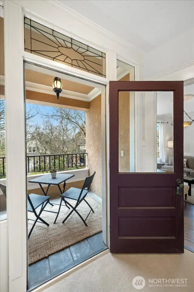 Door to private patio with lovely territorial views