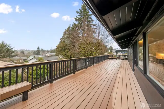 View of Deck from Living & Dining Area