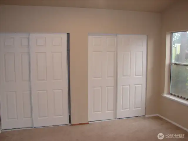 This is the Primary Bedroom with the new six panel doors.