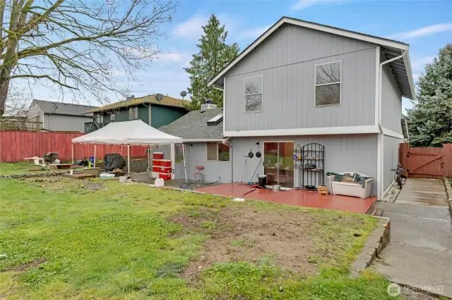 View of the home from the Back Yard.