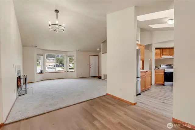 Dining Room, Living Room, & Kitchen.