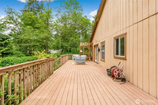 Expansive back deck