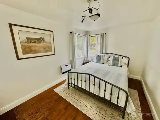 Cabin Bedroom 2, with a projector. Such a cozy space