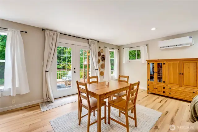 Dining room spacious enough to host parties
