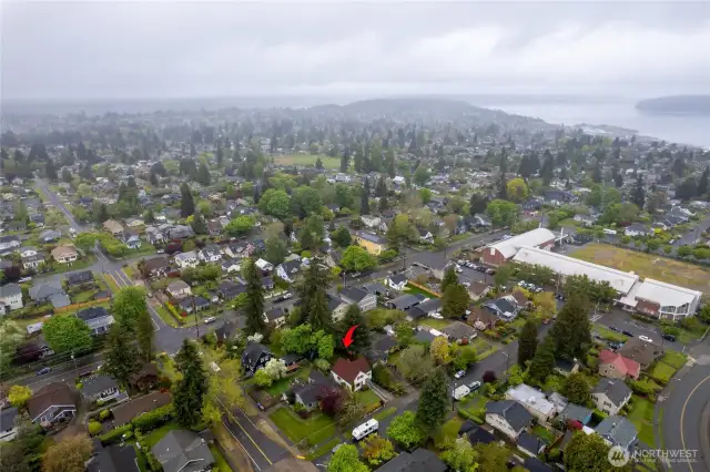 Sherman Elementary is just one block away
