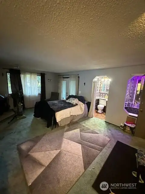 master bedroom has french doors that go to back deck