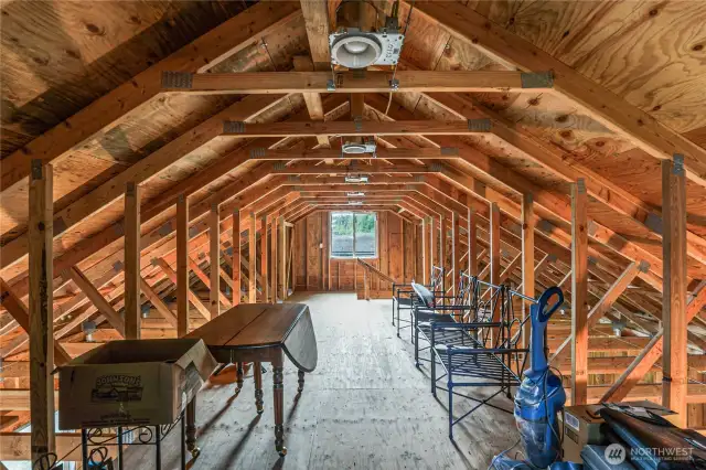 Upper level in detached garage