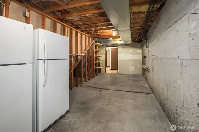 Storage room on lower level