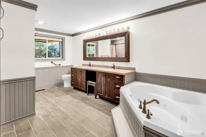 Large jetted tub