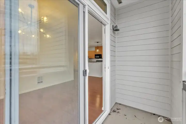 1st deck off of dining space.