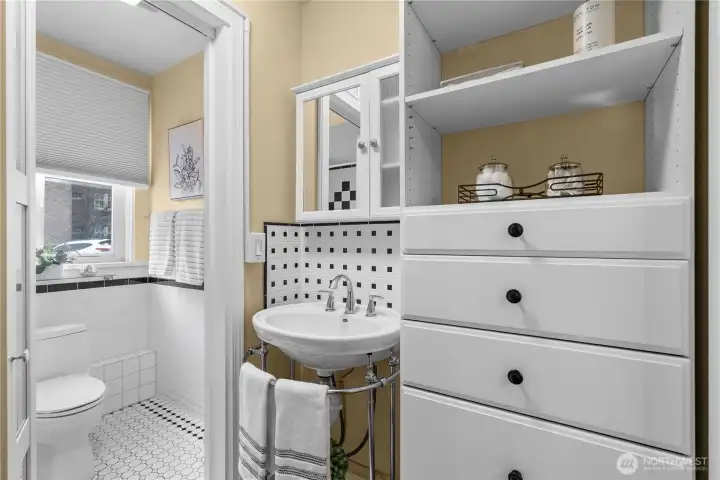 Bathroom - sink & additional closet area