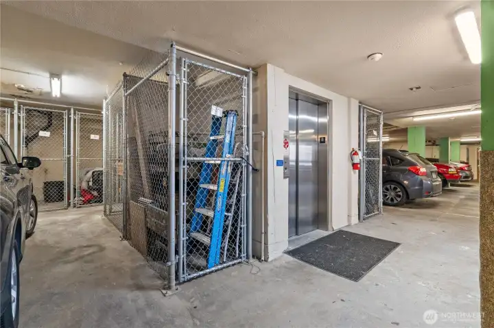 Designated unit storage in garage (#25)