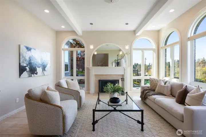 Living room off of main entry