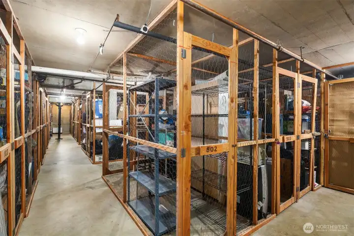 Secure, dedicated storage for seasonal items and overflow.