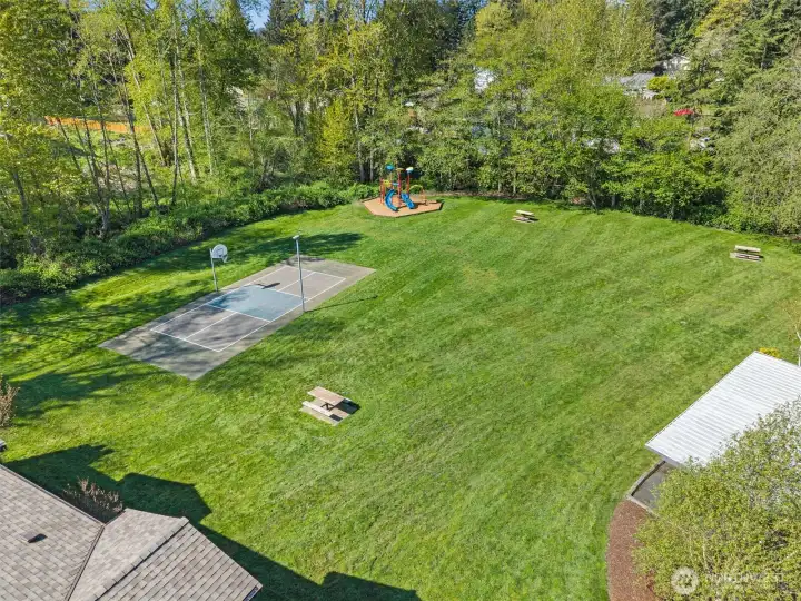 Athletic court + outdoor park
