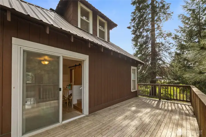 Slider to back deck.