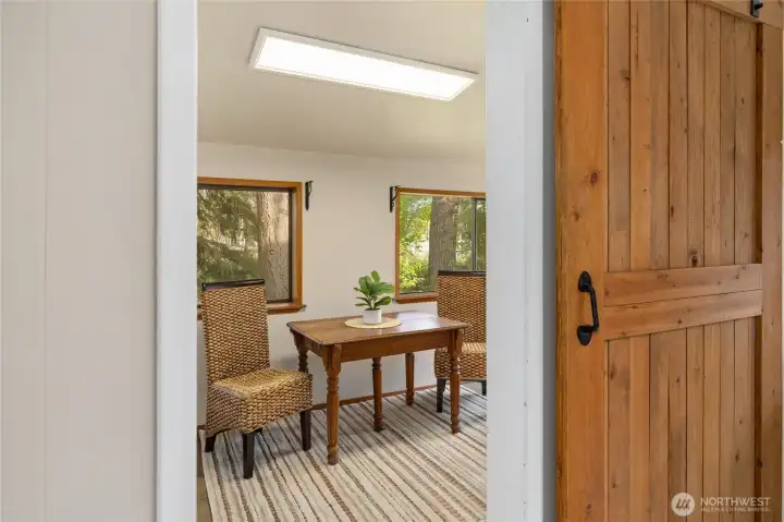 Bonus space- maybe your new office, sunroom or library!