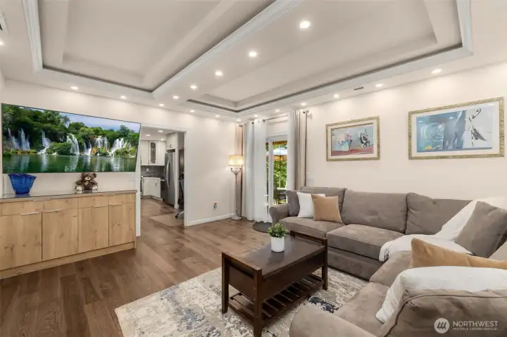 ADU living room/w laundry and extra storage
