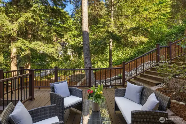 Deck off entertainment room