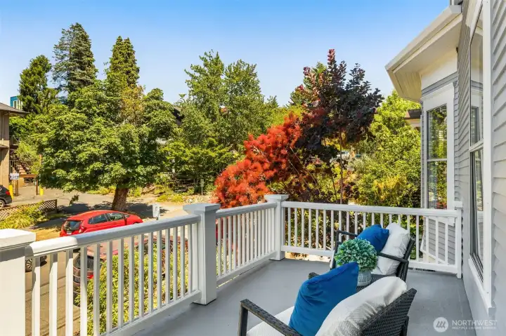 The open side of the porch allows you to soak in the sun