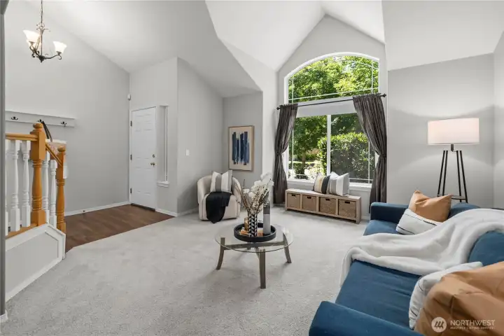 Designed for effortless living, the circular floor plan creates a natural flow throughout the main level.