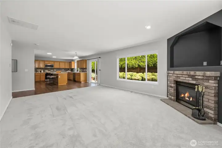 Abundant natural light fills every room, creating a bright and cheerful atmosphere.