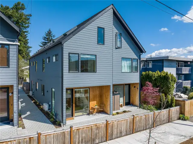 Welcome to Studio 100. This townhouse unit by BuiltWell was completed in 2022, and is about as close to brand new as they come. Located 1.5 miles from Northgate light rail and only a block from bus lines. EV charger ready parking space included. Solar ready home.
