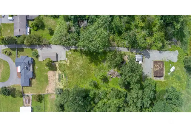 View of the 1.9 acre parcel from the top!