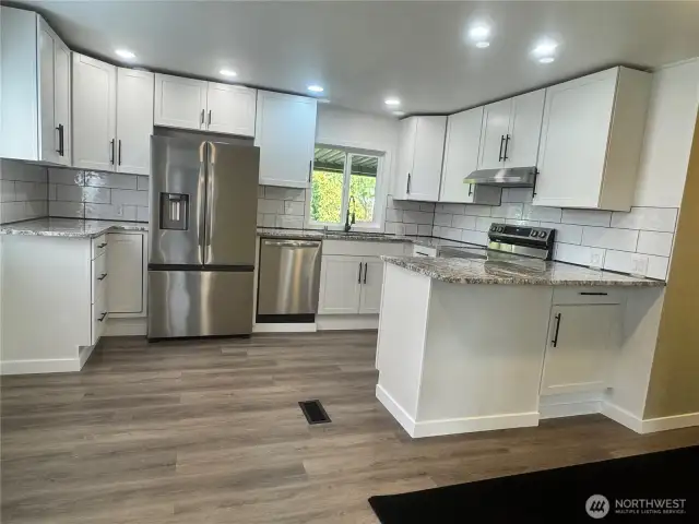An overall view of the kitchen.