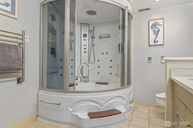 Spa Style Jetted Steam Shower/Tub
